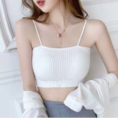 EFRW45 Women Lingerie Bralette High Elastic Tube Top Strap Top Invisible Bra Wrap Chest