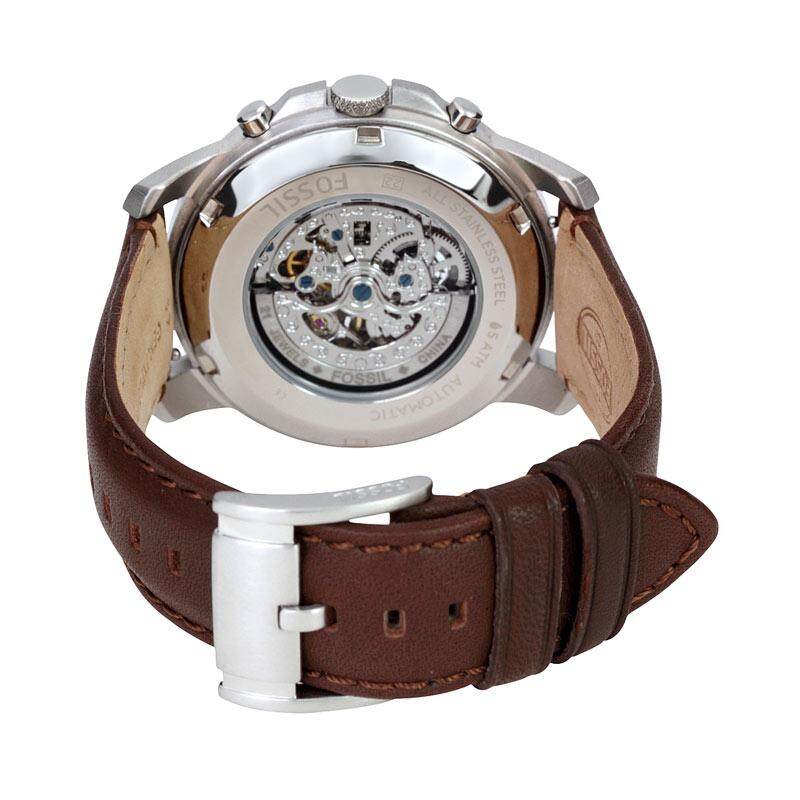 Authentic Fossil Men Grant Automatic Skeleton Dial Brown Leather Watch ME3027 Jam Tangan Lelaki Lazada