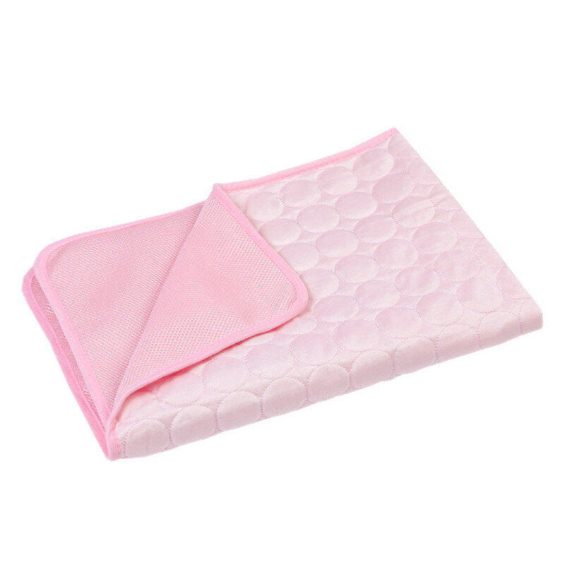 Pet Mat Mèo Chó Băng Pad Cảm Giác Lạnh Băng Lụa Pad Mùa Hè Cũi Mat Sofa Đệm LX