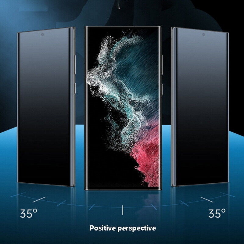 【Hot Sale】 Tempered Glass Privacy Screen Protector Compatible with Samsung Galaxy S22 Ultra High Sensitivity Easy Installation Protective