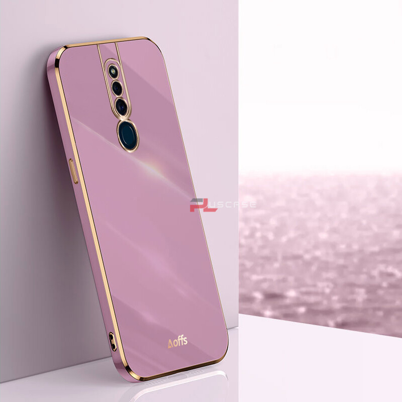 PlusCase for OPPO F11 Pro 6D Plating Soft Case Lens Protector Square Frame Silicone Glossy Shockproof Phone Back Cover