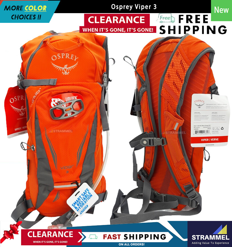 Lot Osprey Viper Hydration Kit Camelbak StoAway 3L Bladder, 53 OFF
