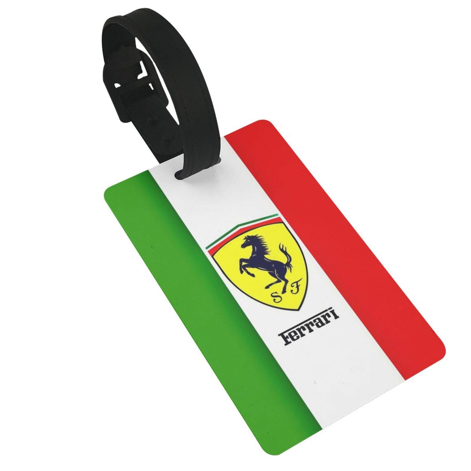 Ferrari Cartoon Luggage Tag Travel Suitcase Bag Boarding Pass Tag Travel Accessories