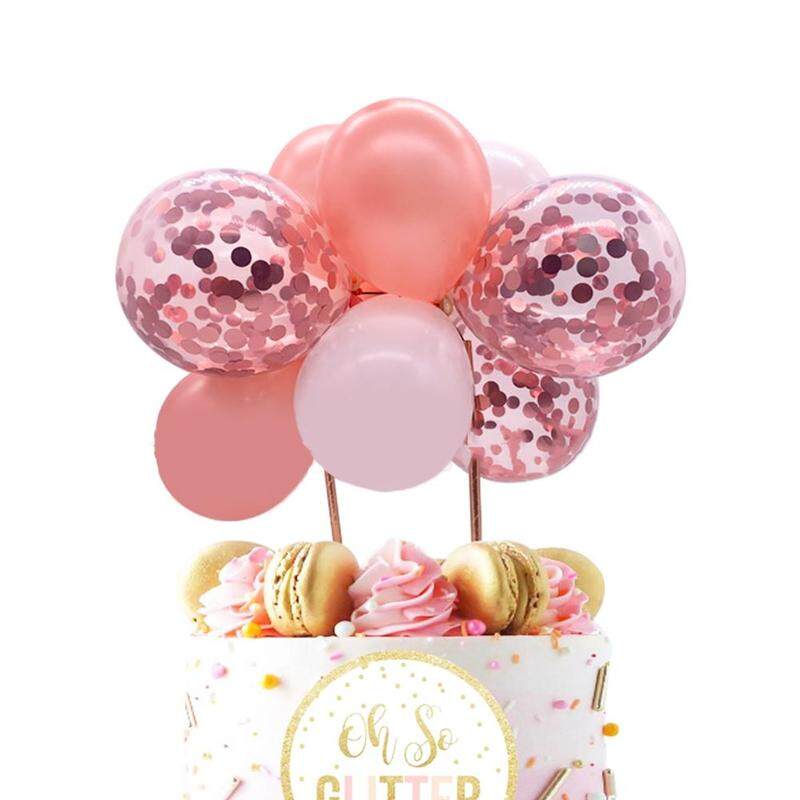 rose gold balloons baby shower