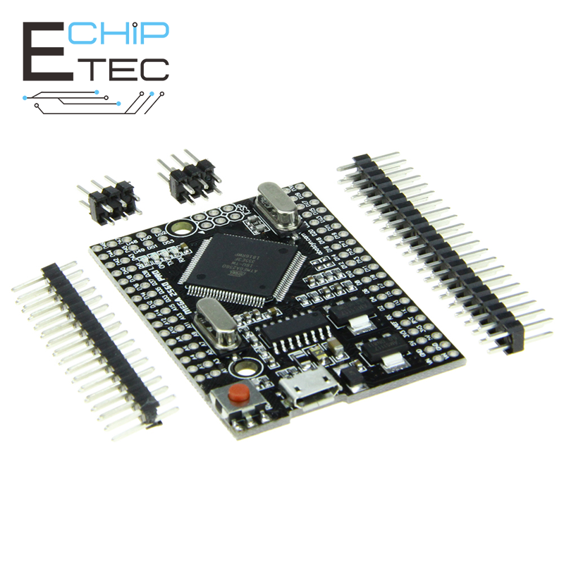 1 cái thông minh Điện tử bảng mạch phát triển MEGA2560 Pro nhúng CH340G/ ATmega2560-16AU USB cho Arduino bảng mạch phát triển với nam kim tương thích MEGA2560