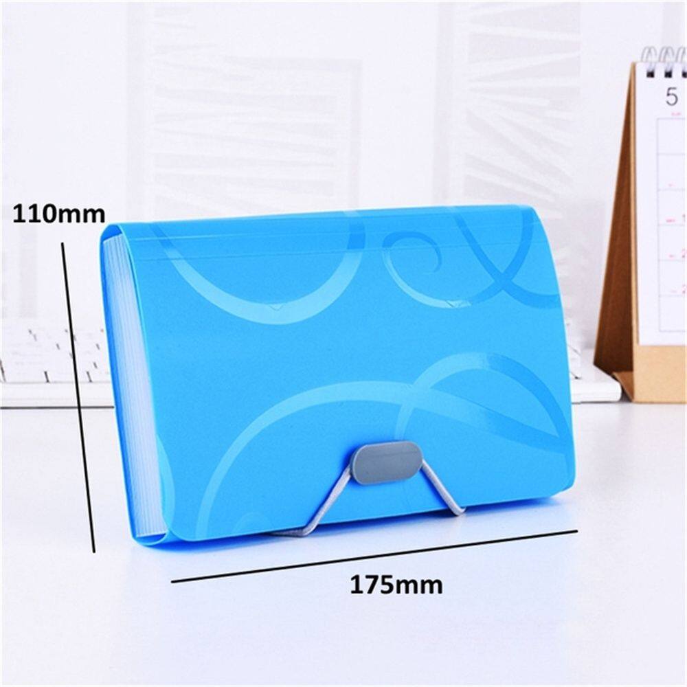 MMLUCK Office Stationery Bill Folder File Bag File Organizer Family Folder File Folder Document Bag Organ Bag A6 Expanding Wallet