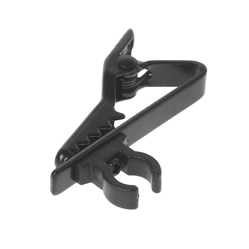 Đen Micro Kẹp Sắt Lavalier Clip Phụ Kiện Micro Micro Không Dây Gắn Micro Ve Áo Kẹp Cà Vạt