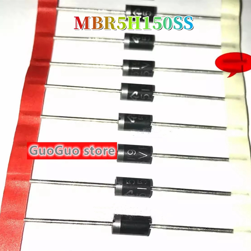 2 Diodes Schottky MBR5H150SS PanJit Semiconductor - Neufes THT DO201AD