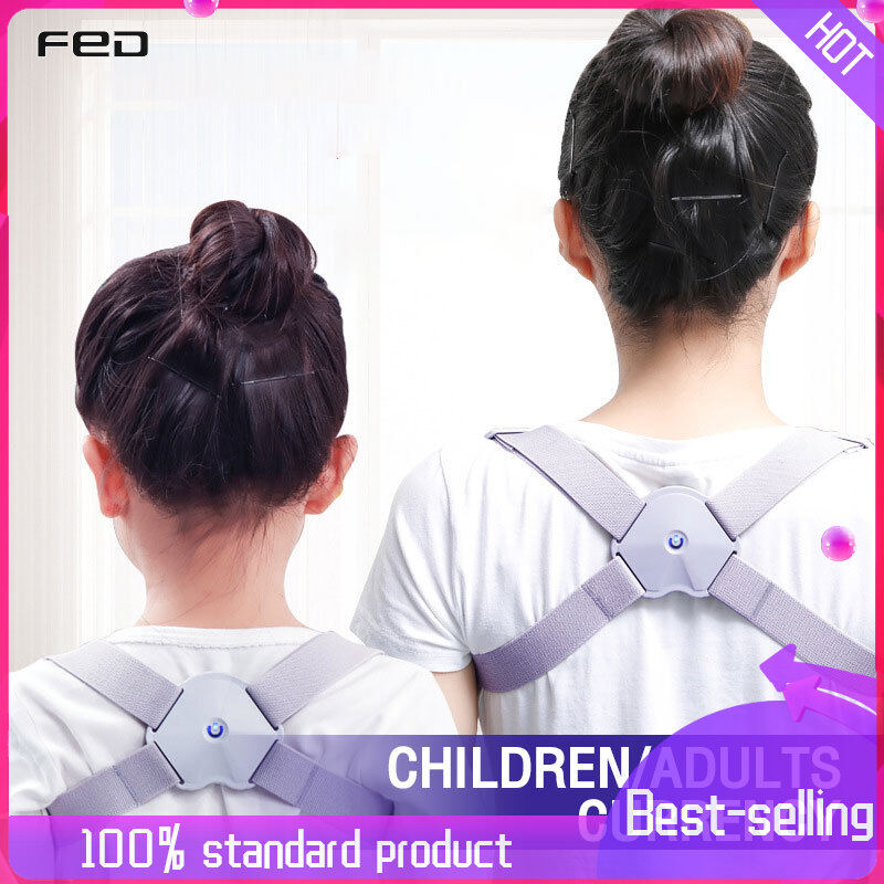 FED【COD】Posture correction intelligent correction with auxiliary orthosis, sitting posture correction, back posture uniformity code, children's LCD voice