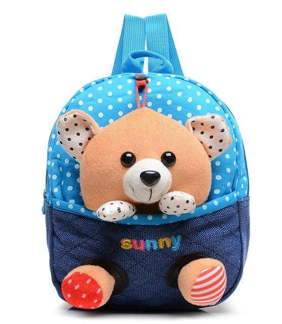 Plush backpacks toy bear Kids plush bags Dolls&Stuffed Toys Baby kindergarden School Bags children mochila for 2-5years
