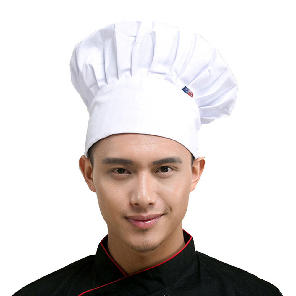 Freedun® Professional Stretchy Adjustable Men Cap Kitchen Cook Baker Catering Chef Hat