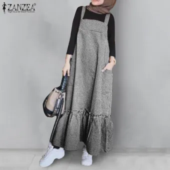 black overall dress womens