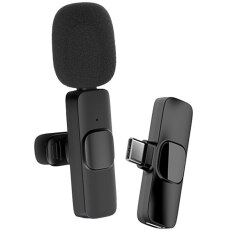 Mini mic-rô không dây ve áo karaoke chơi game caixa de Som mic Bộ trộn âm thanh Gamer Microphone điện thoại di động E60