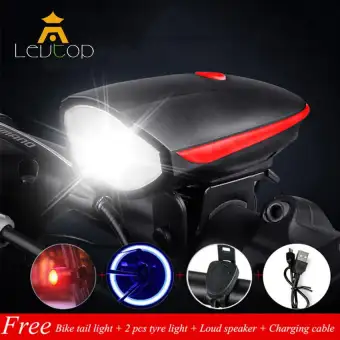 LEVTOP Bike Lights Set Bicycle Front 