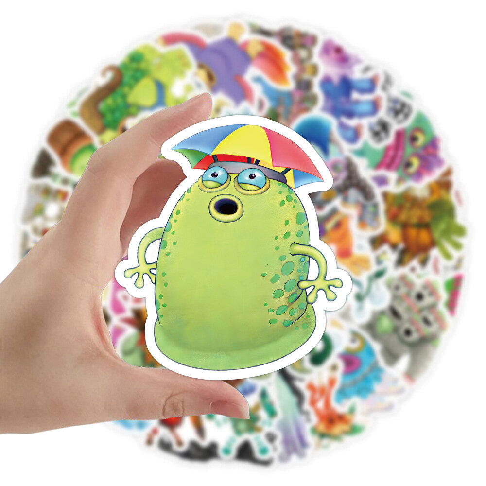 50PCS/set My Singing Monsters Graffiti sticker suitcase water bottle notebook waterproof decorative stickers