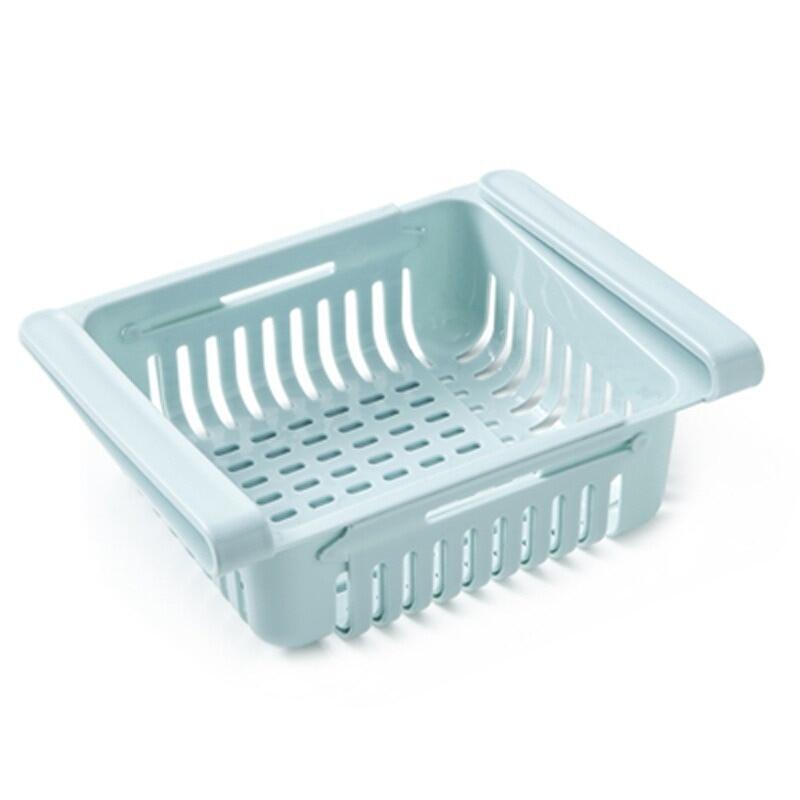 [NEW 2023] Kitchen Refrigerator Storage Rack Fridge Freezer Shelf Holder Pull-out Drawer Kitchen Organizer Supplies Home Accessories