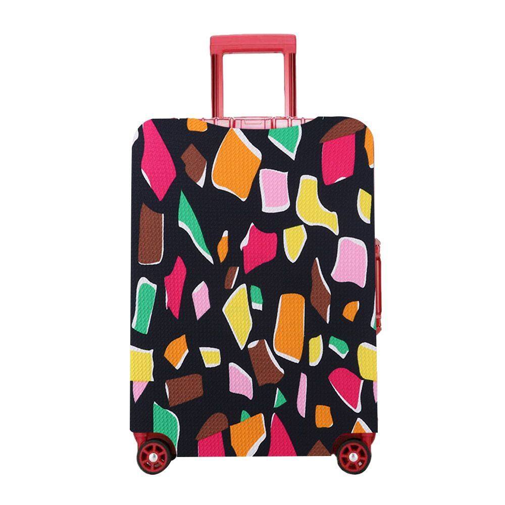 OKDEALS Colorful Suitcase Elastic Fabric Travel Trolley Case Travel Trolley Case Cover Luggage Cover Baggage Protector