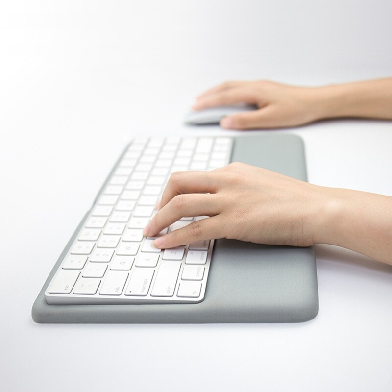 Wireless Keyboard Support Memory Foam Silicone Wrist Pad Base for Apple Magic Keyboard 2, Size:S