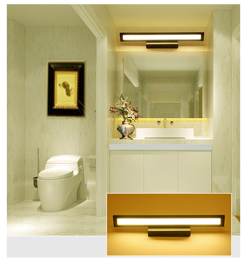Nordic modern mirror headlight LED wall light vanity light bathroom mirror cabinet light