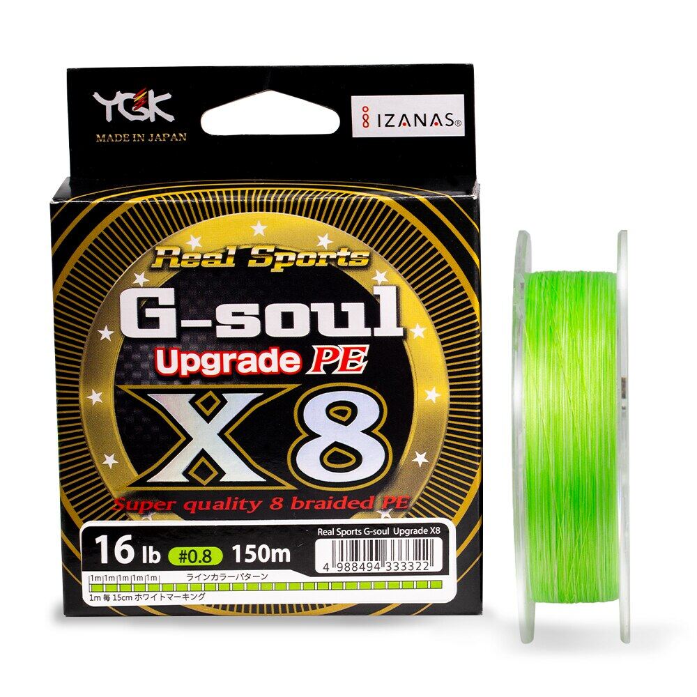 Ygk g-soul x8 upgrade braid fishing line super strong 8 strands multifilament pe line 150m 200m japan 14lb 16lb 22lb 60lb