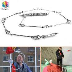 【Bestprice】 Bạc Chín Phần Roi Wushu Whip Kim Loại Roi Thực Tế Bền Di Động Kungfu Hiển Thị Võ Thuật Cung Cấp Cạnh Tranh Vũ Khí Mềm
