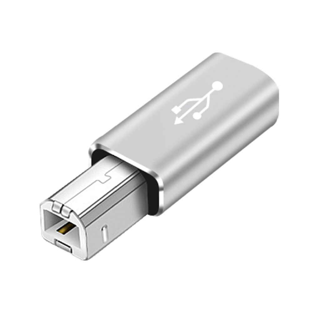 USB Type C Female to USB B Male Adapter for Scanner Printer Converter USB C Data Transfer Adapter for MIDI Controller Keyboard