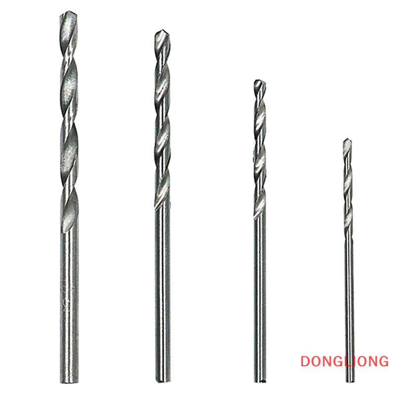 DONGLIONG 10Pcs/Box Mini Drill HSS Bit 0.8mm-3.0mm Straight Shank PCB Twist Drill Bits Set