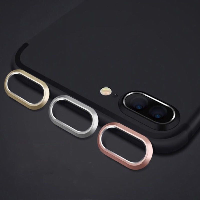 【Alien Data】 X XS MAX XR 7 8 Plus Ốp Lưng Bảo Vệ Máy Ảnh Phía Sau Vỏ Có Vòng