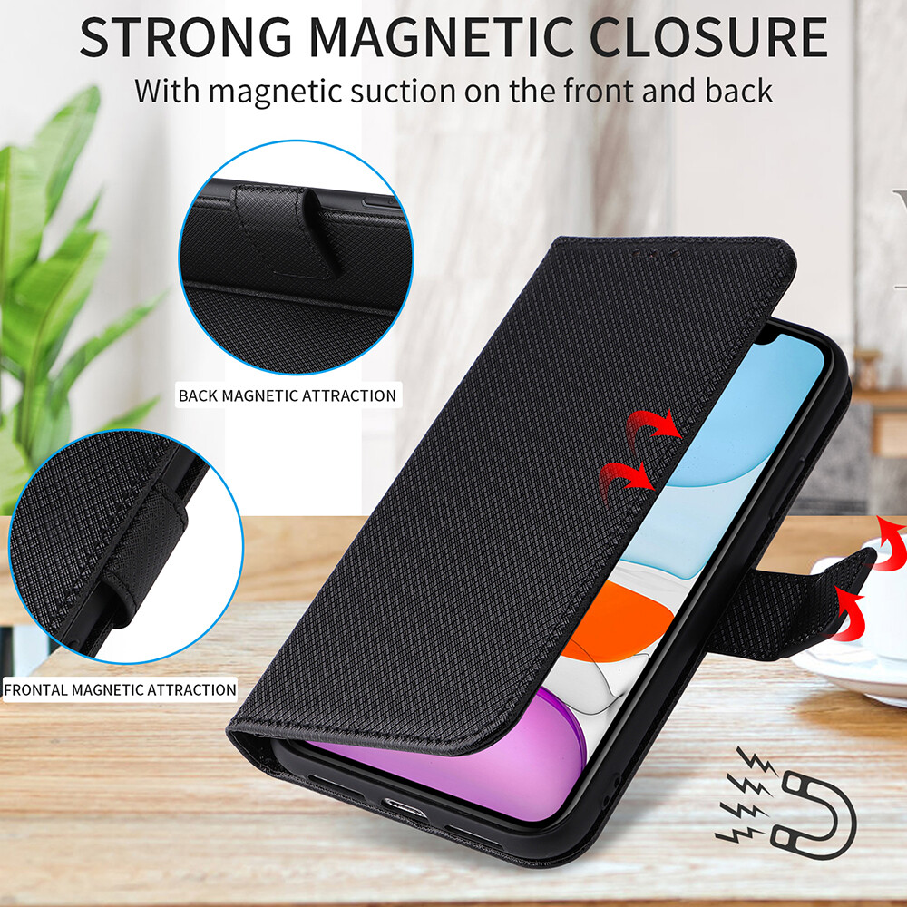 iPhone 8 Case PU Leather Wallet Flip Phone Case iPhone8 Back Cover Casing