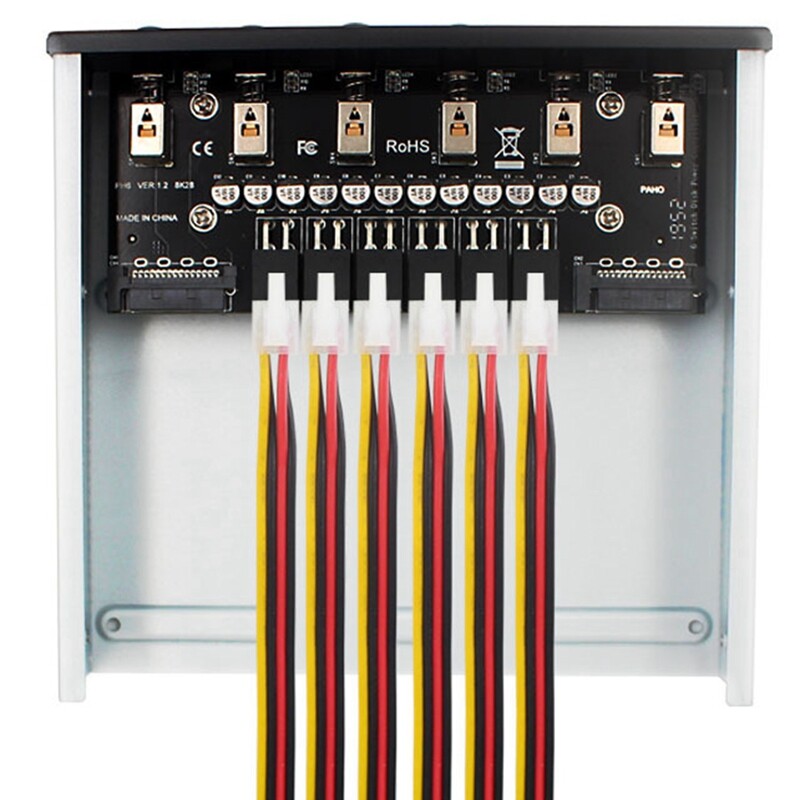 Hard Disk Selector Controller Hard Drive Power Switch Module for Desktop Computer Support 2.5/3.5 Inch SATA HDD