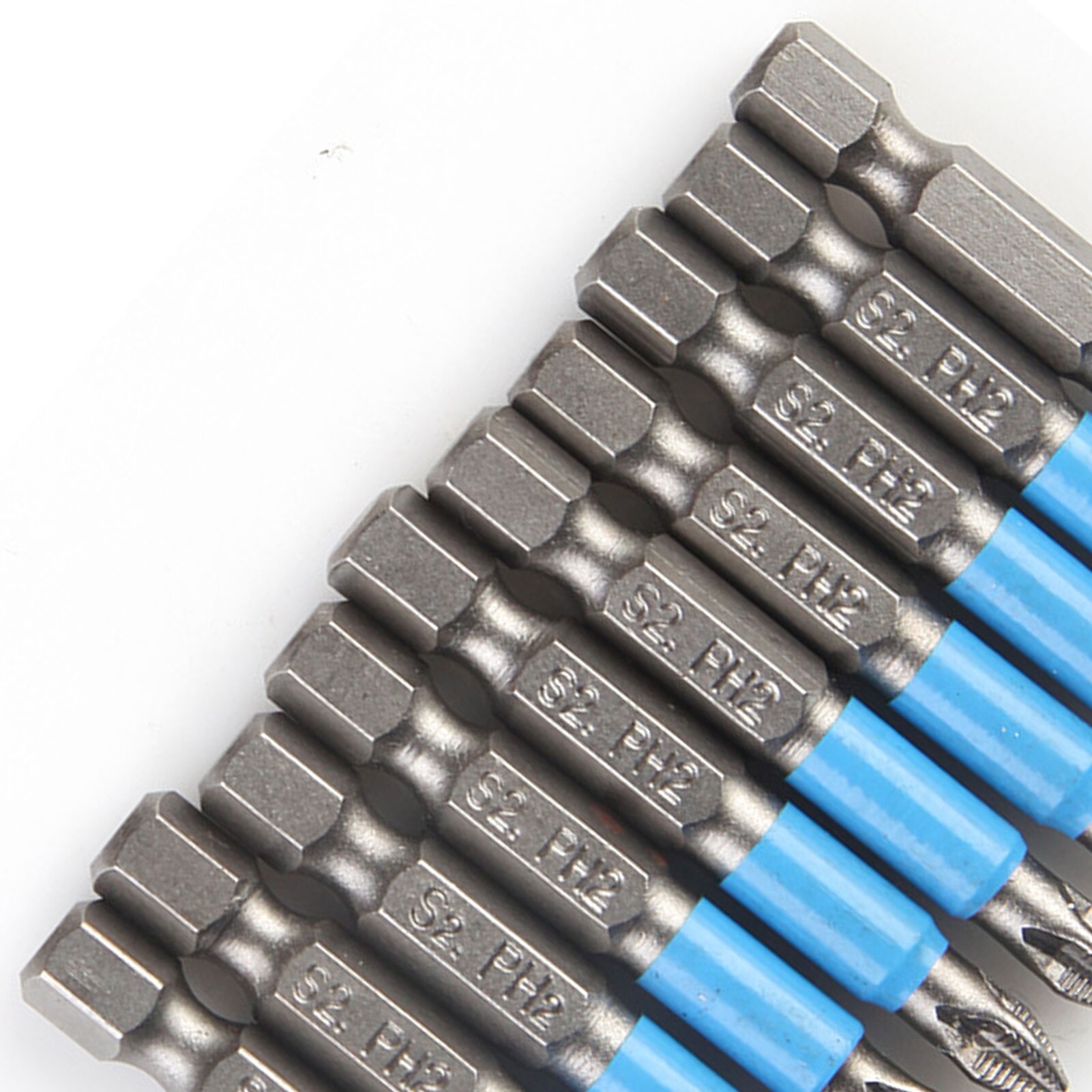 10 Cái Đầu Tua Vít Phillips Chạy Điện Bọc Cao Su Cán Lục Giác Bằng Thép 50Mm
