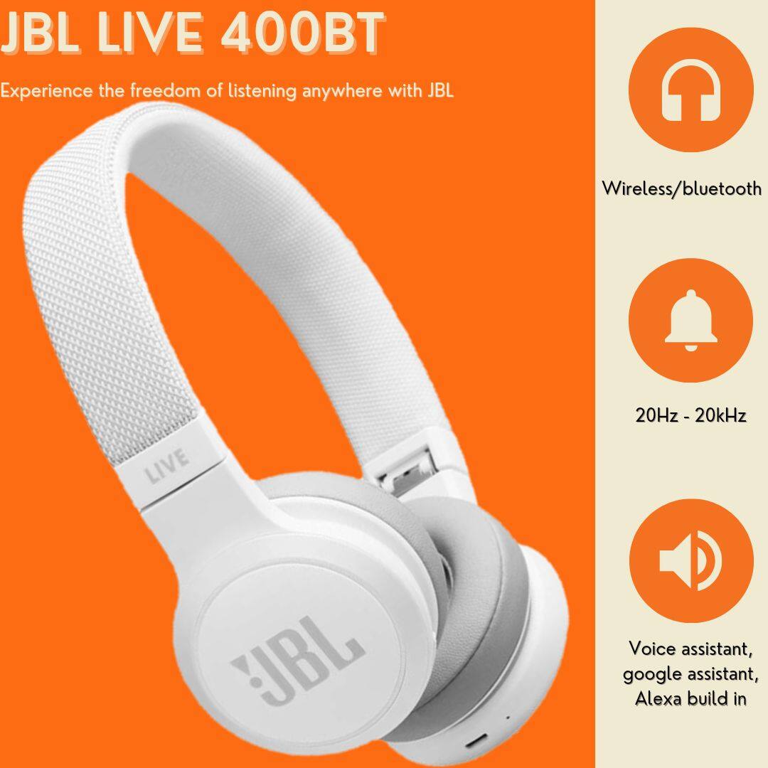 Jbl live 400bt wireless best sale bluetooth headphones