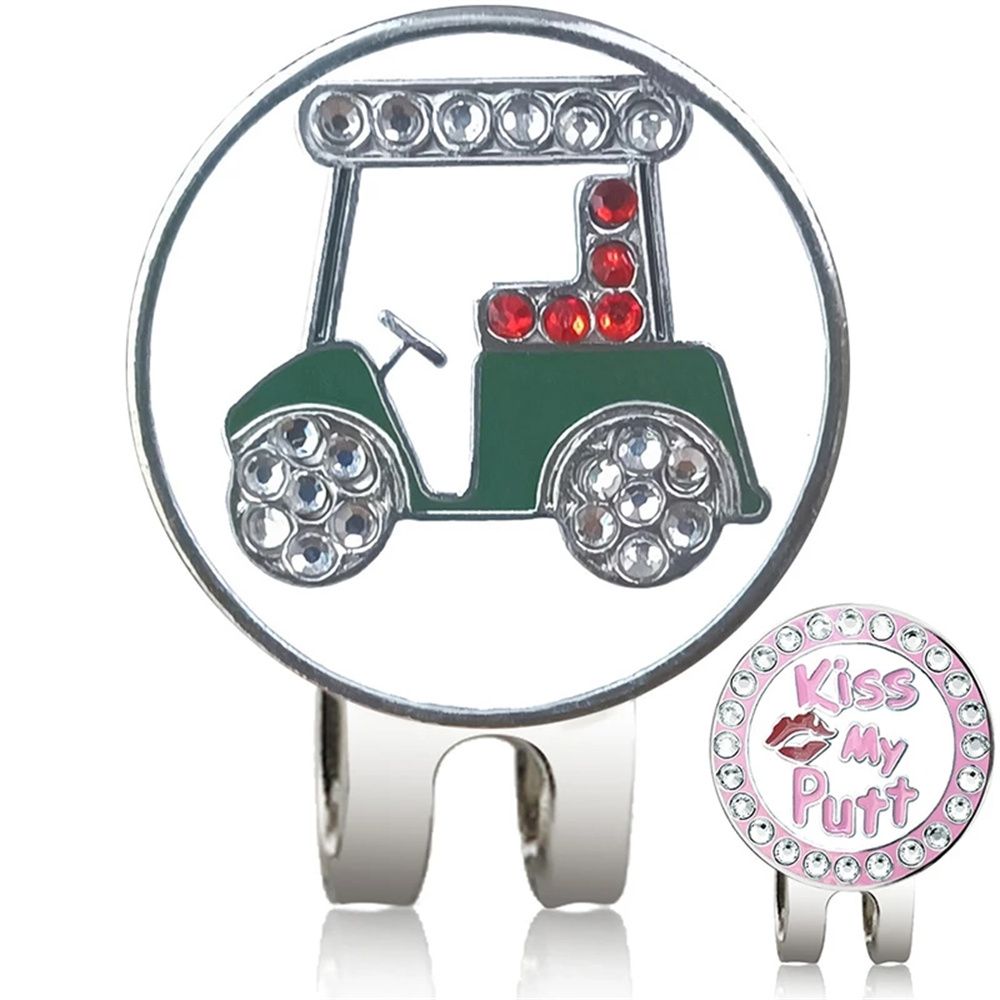 RIRIANN Phụ Kiện Đánh Dấu Vị Trí Bóng Ic Dụng Cụ Hỗ Trợ Tập Golf Dụng Cụ Nhắm Mục Tiêu KẸP MŨ Kẹp Đánh Gôn Căn Chỉnh Bóng Golf Dụng Cụ Đánh Dấu Bóng Golf