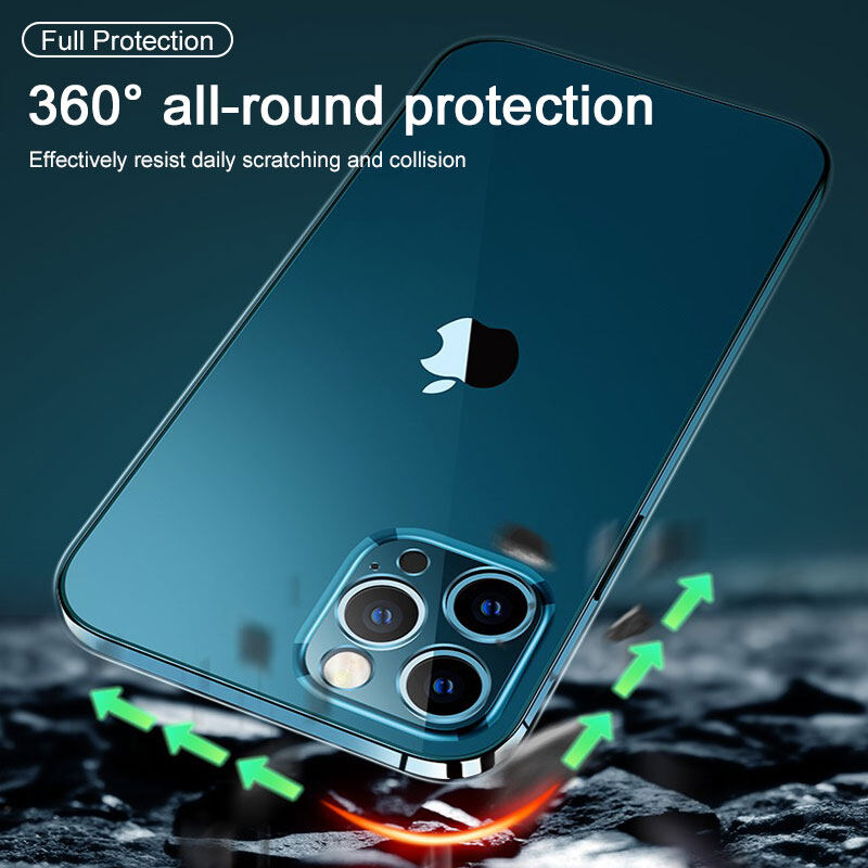 Ultra Thin Lens Protection Phone Case For iPhone 12 Pro Max Soft Back Cover iPhone 11 Pro Max Transparent Silicone Case 12 Mini
