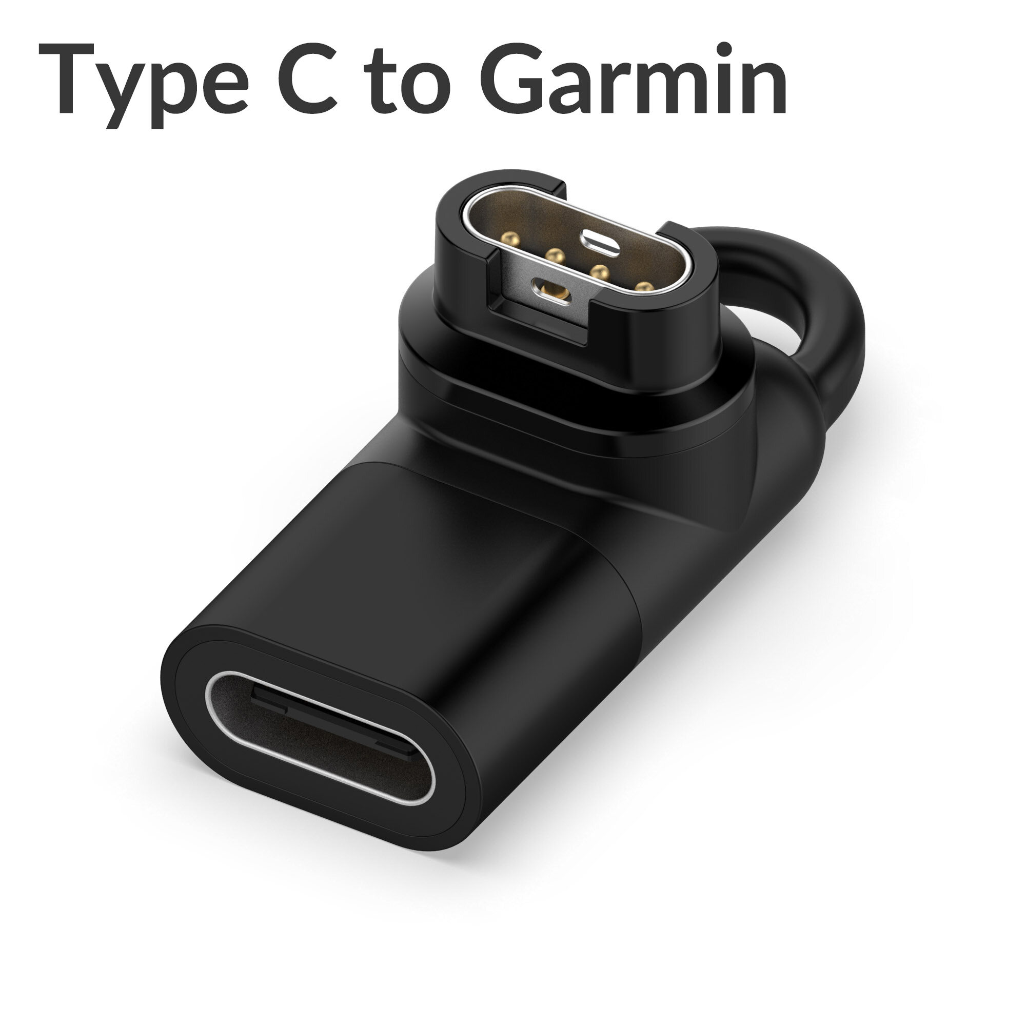 Zenia Lightning IOS/Micro USB/ Type C to 4pin Charging Converter Adapter Charger Connector for Garmin Fenix 7 7X 6X 6 Sapphire Solar 5X 5 Plus Quatix Enduro Forerunner 935 945 Approach S70 S60 S62 Epix Gen 2 Instinct 2X Tactix D2 Mach 1 Delta PX Charlie
