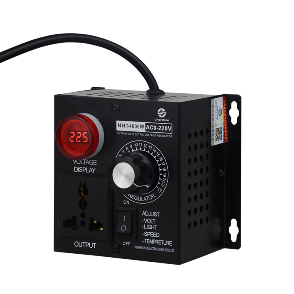 【Ready Stock】Original Aideepen AC110-220V 4000W Portable Voltage Regulator Temperature Speed Compact Variable Voltage Controller