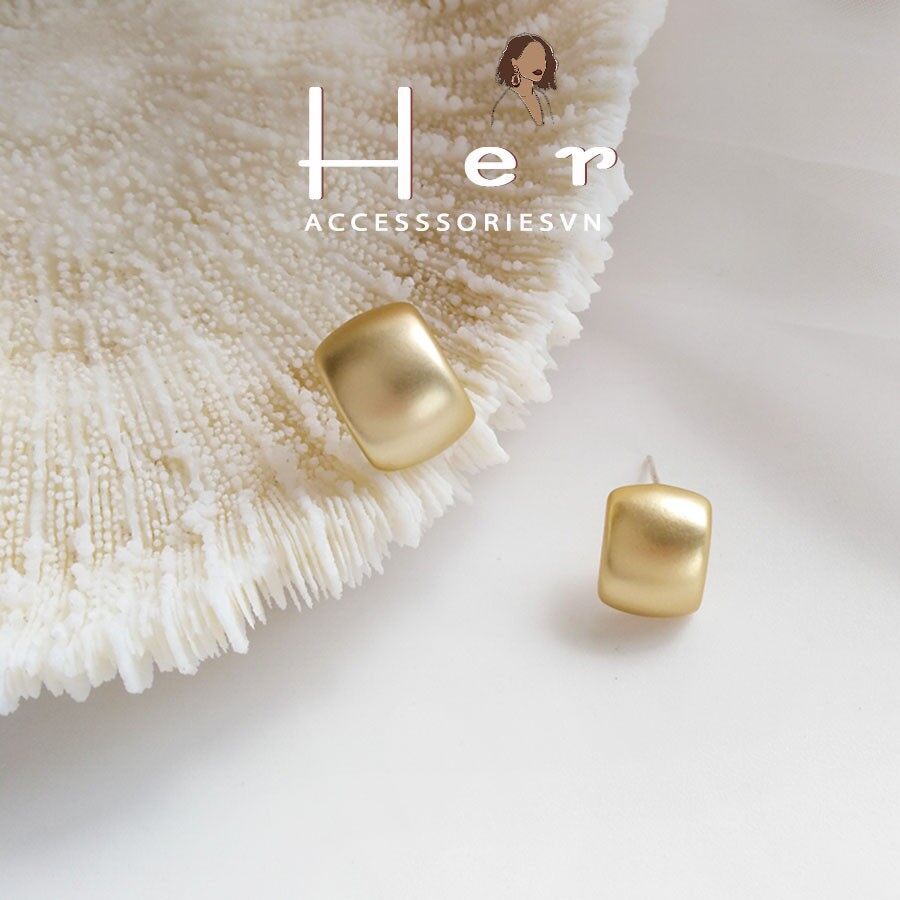 Hoa Tai, Khuyên Tai Nữ phong cách cổ điển Titan nguyên khối | HER.ACC | H22