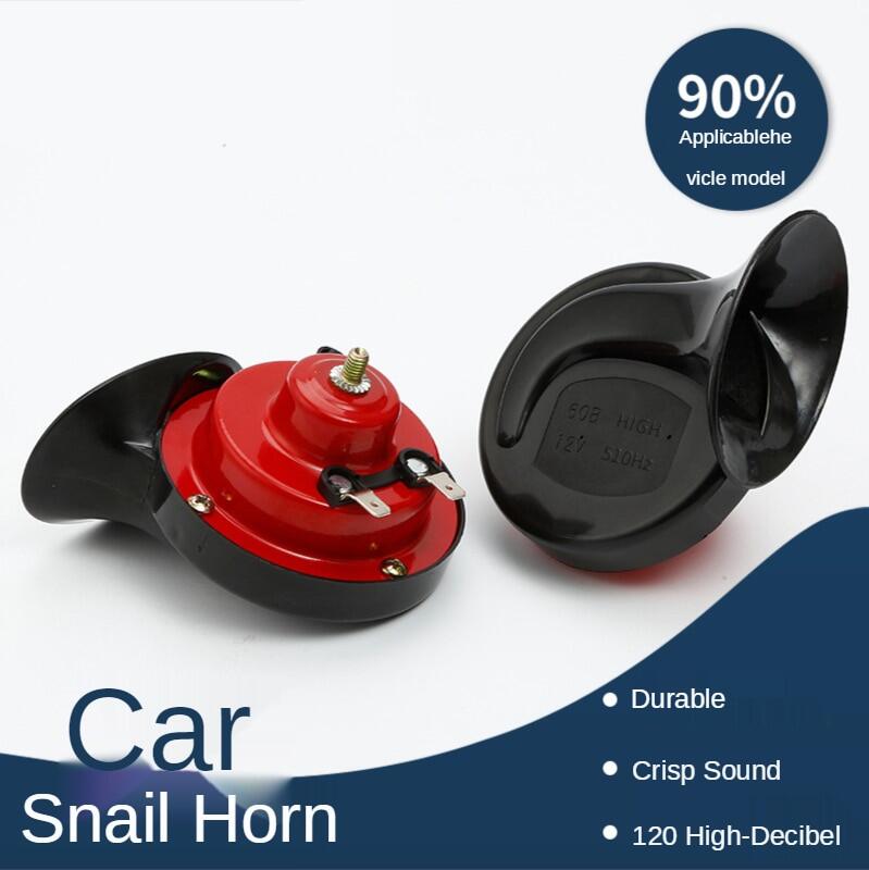 12V Single And Double Tone Modified Whistle Car Snail Horn Motorcycle