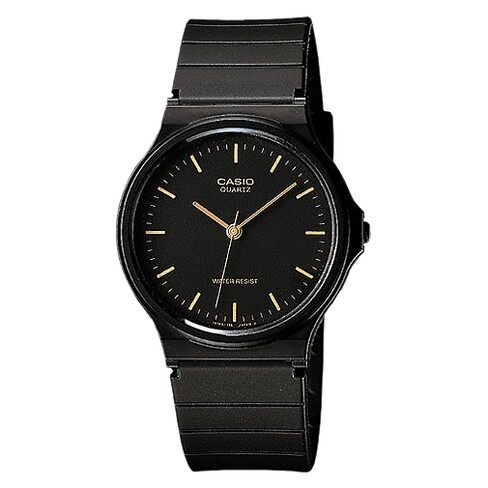 casio black analog watch