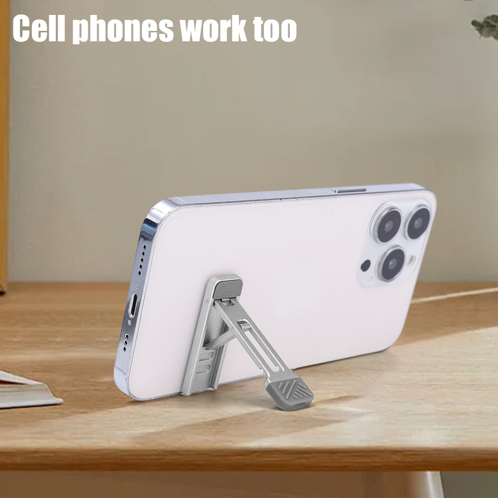 Universal Ultra-thin Foldable Mobile Phone Computer Holder Stand Invisible Portable Adjustable Bracket Desktop Laptop Tilting Notebook Phone Holder