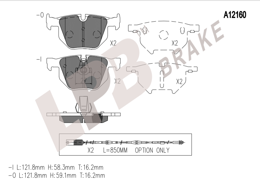 REAR Semi-Metallic Brake Pads Fits 04-07 BMW 525i