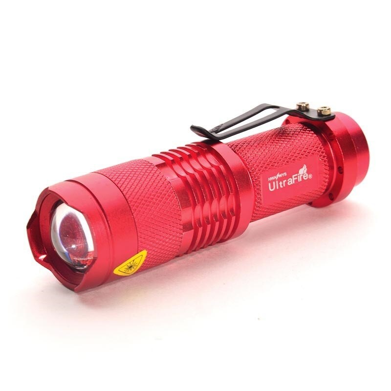 {hot} Ultrafire Mini SK68 Flashlight White light XR-E Q5 LED Flashlight Zoom Torch Lantern LUZ Bulb(1x14500/AA)