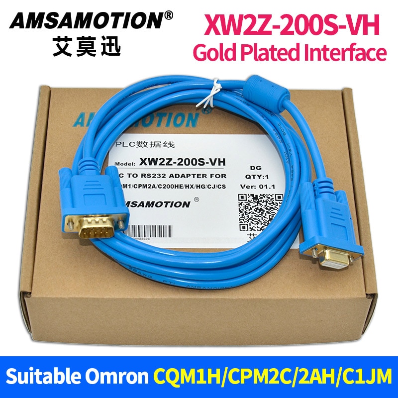 XW2Z-200S-VH Adapter Serial Suitable for Omron CQM1H CPM2C 2AH Series PLC Programming Cable