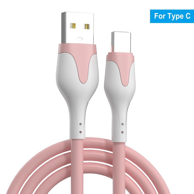 Cáp USB Sạc Nhanh 3A Cáp Type C Silicon Mềm Cáp Dữ Liệu Dây Sạc Cáp USB Điện Thoại