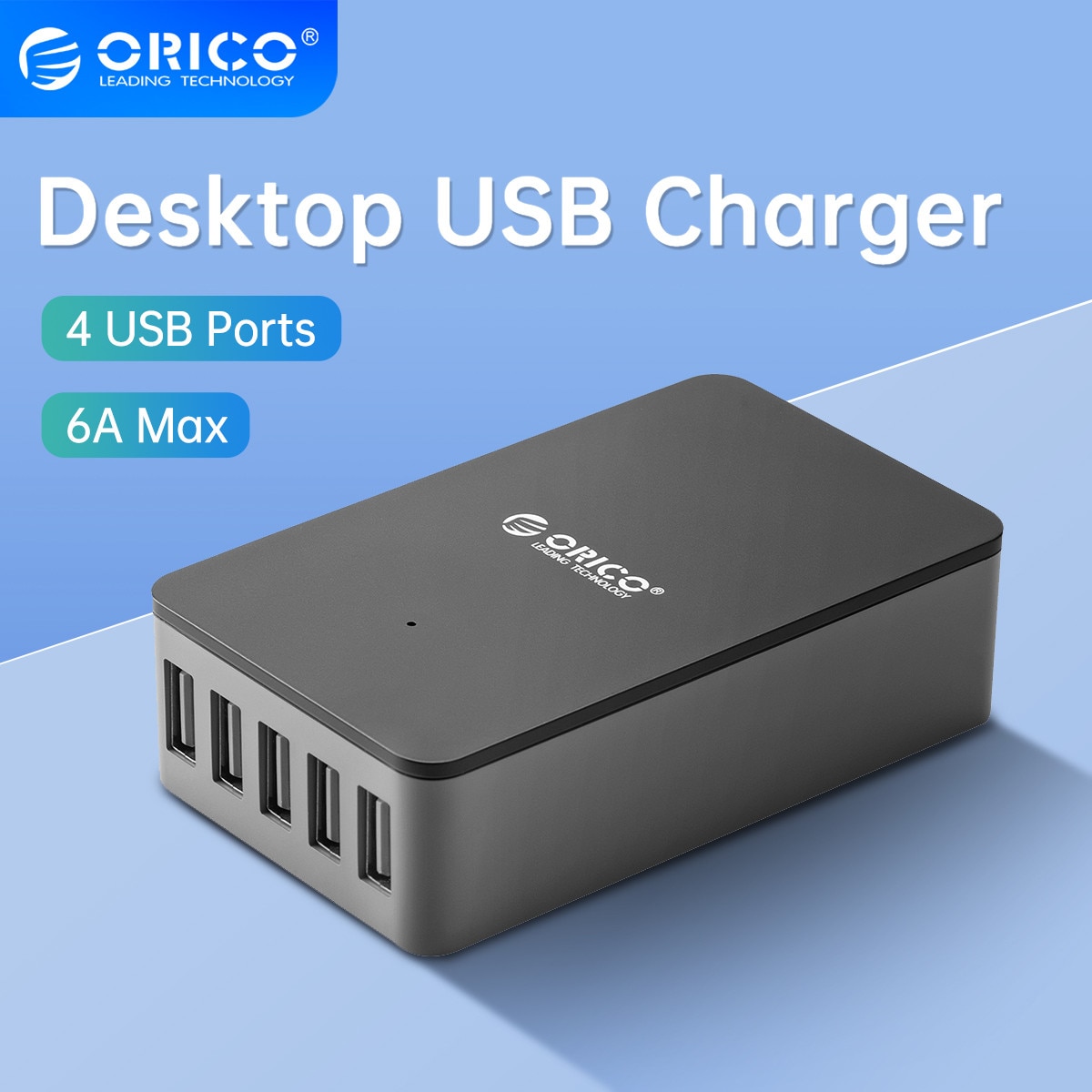 ORICO Desktop USB Charger Series Multi-port USB Charging Dock for iPhone Samsung Xiaomi Huawei Home Office Desk Charger Station