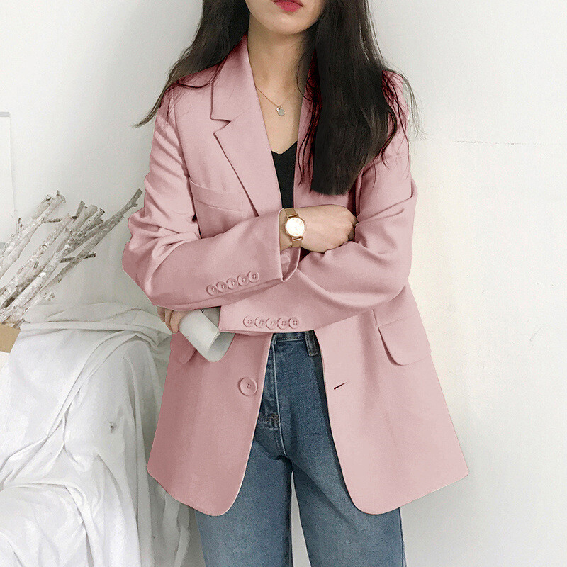 IELGY Áo Khoác Vest Nhỏ Phong Cách Anh Cho Nữ