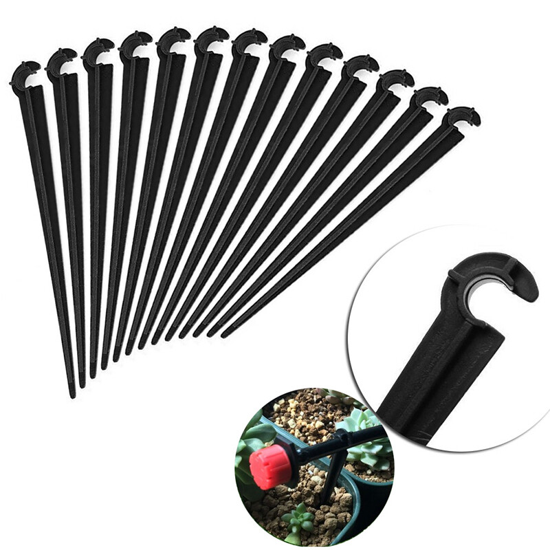 100Pcs/Set 4/7mm Micro Hose Fixed C-Type Holders Drip Irrigation Accessories