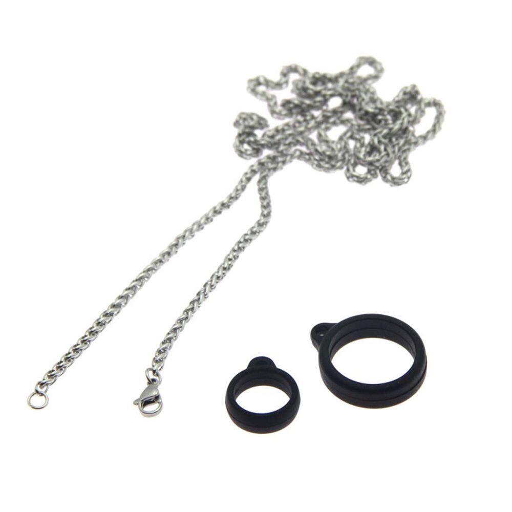 THEWLES Dây Bộ pod phổ quát Thép không gỉ Vòng treo silicon Dây buộc kim loại Chuỗi chống thất lạc Keel Chain Chuỗi hạt