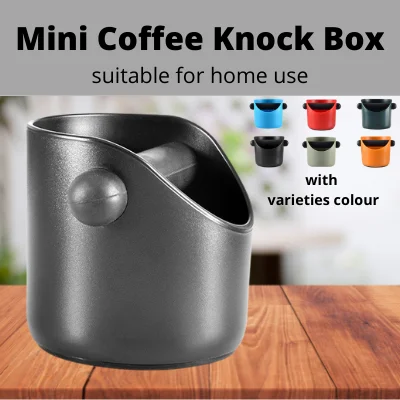 (Ready Stock) MINI Coffee Knock Box w/ Varieties Colour And Espresso Dump Bin Black Coffee Knock Box coffee Slag Bucket