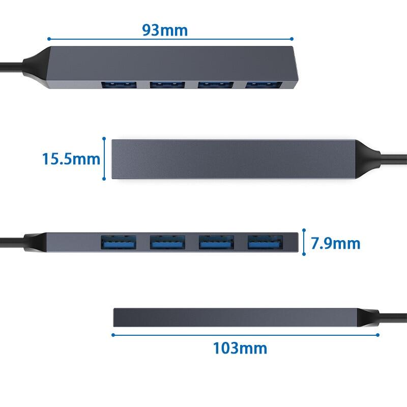 HUB USB Type C 3.1 Splitter Adapter OTG For Lenovo HUAWEI Xiaomi